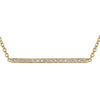 PAVE STRAIGHT BAR NECKLACE