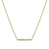Carrie Hoffman Jewelry l Pave Mini Straight Bar Necklace