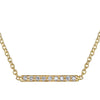Carrie Hoffman Jewelry l Pave Mini Straight Bar Necklace