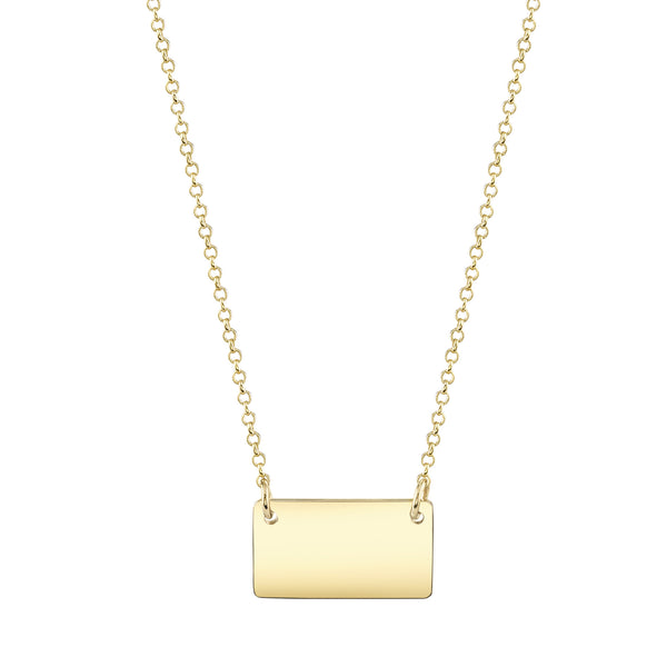 Carrie Hoffman Jewelry l Sideways Rectangle Necklace