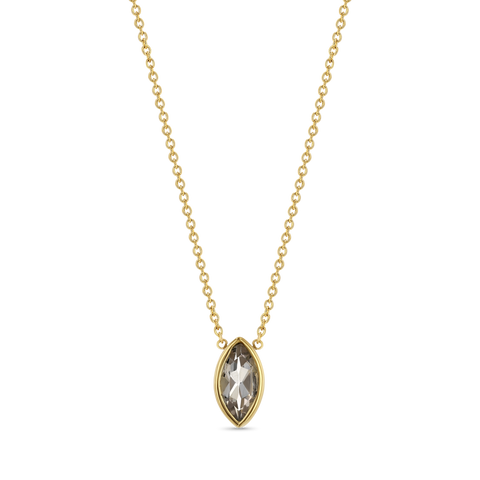 Marquise Morganite Necklace