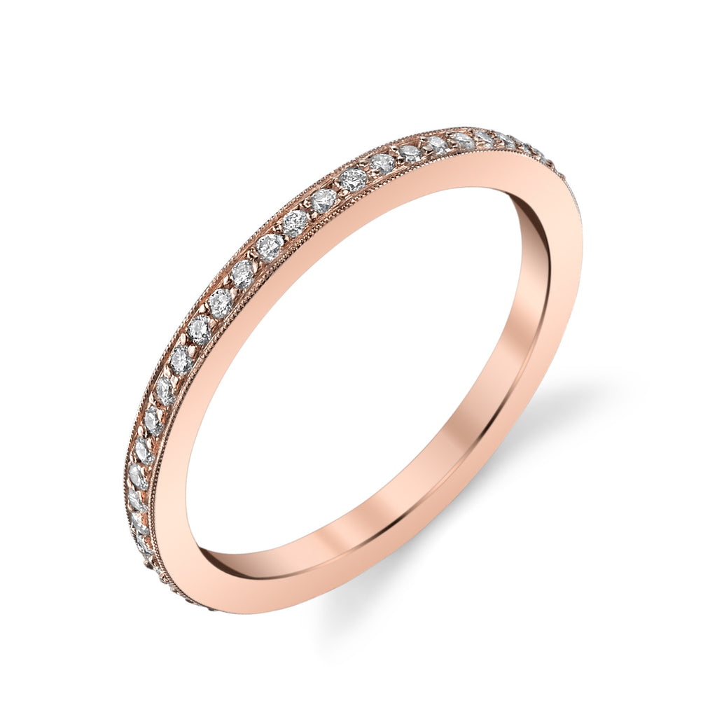 Pave Circle Ring rose gold