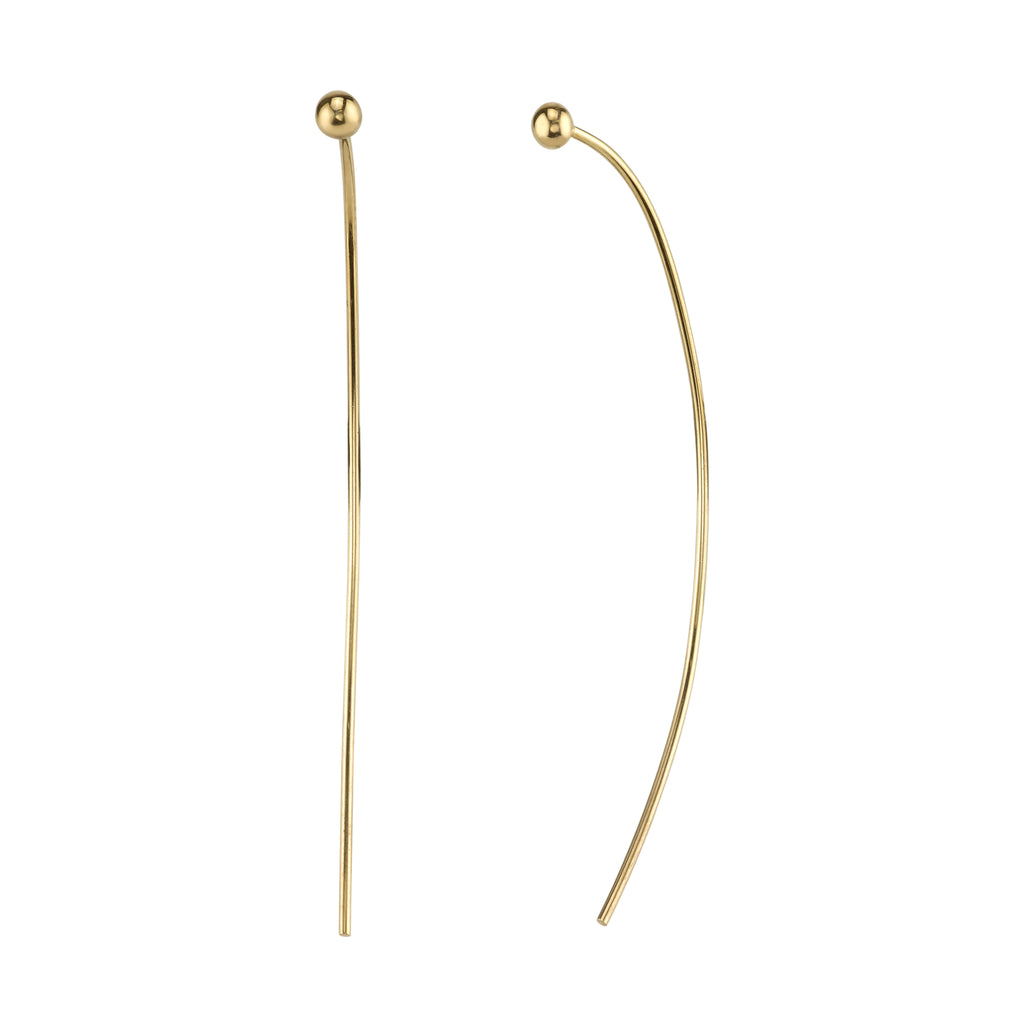 Carrie Hoffman Jewelry l Sphere Crescent Pull Earrings
