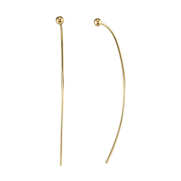 Carrie Hoffman Jewelry l Sphere Crescent Pull Earrings