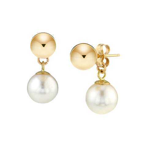 Ball Studs with Pearls