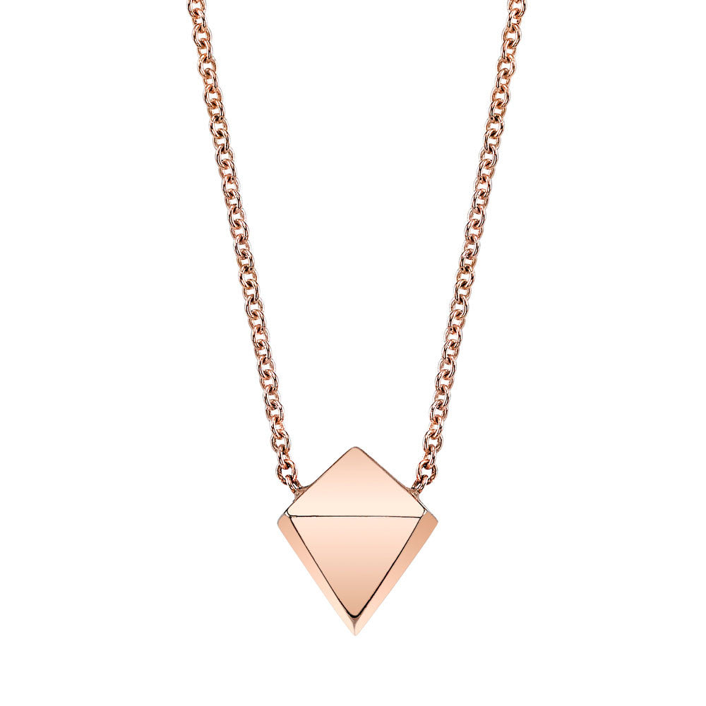 Polyhedron Necklace white gold