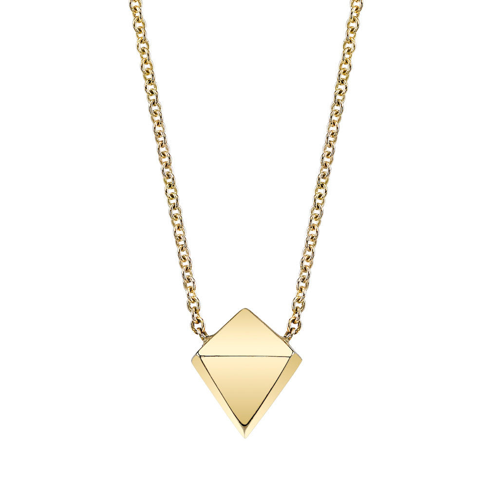 Polyhedron Necklace yellow gold
